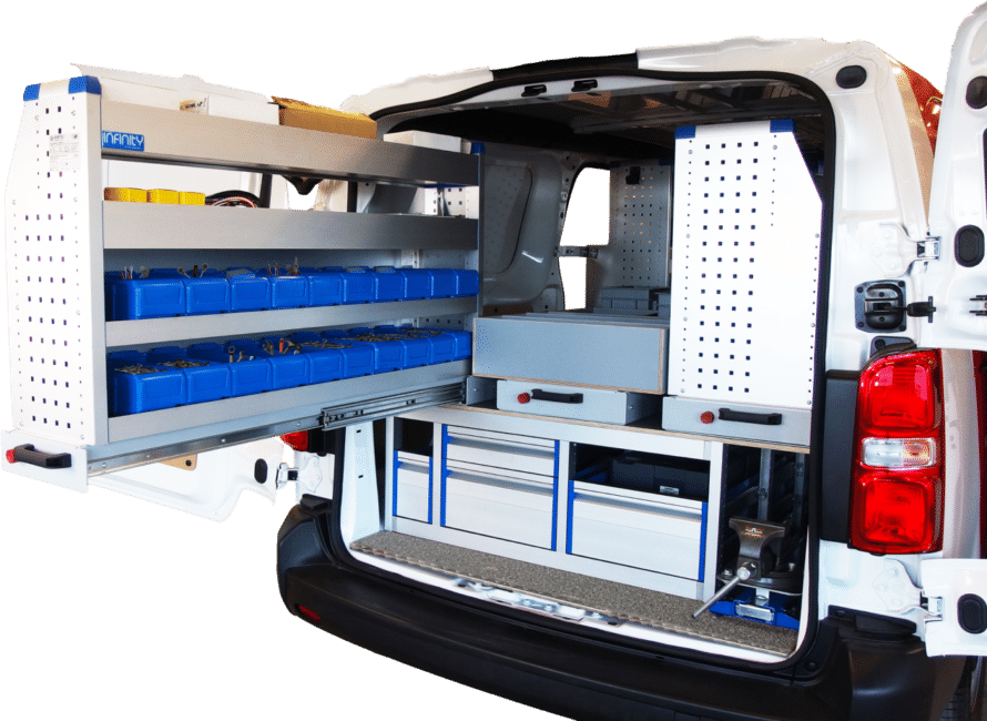 Aménagement utilitaire modulaire : Devis sur Techni-Contact - Aménagement  intérieur véhicule utilitaire